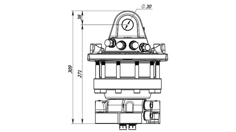 HIDRAVLIČNI ROTATOR 5500/3250
 KG S PRIROBNICO