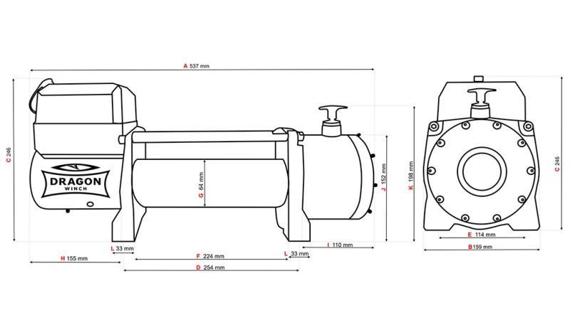 12 V ELEKTRIČNI VITEL DWM 13000 HD - 5897 kg - SINTETIČNA VRV