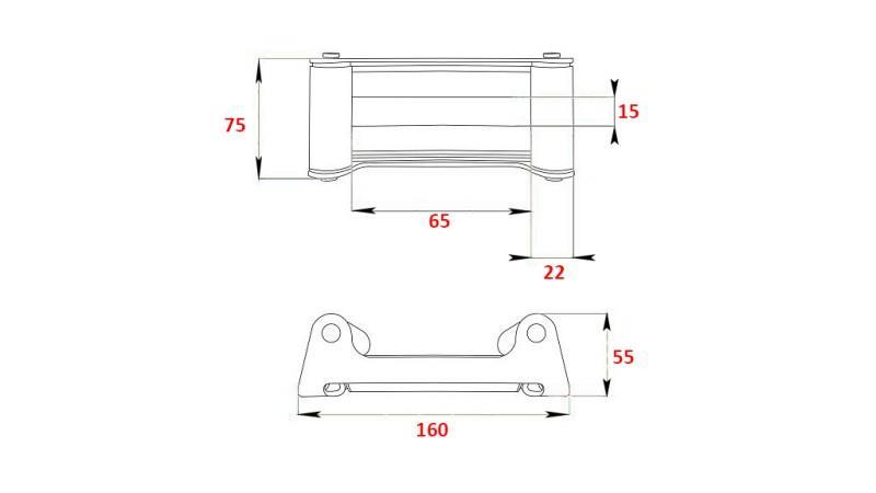RULLGUIDE FÖR STÅLKABEL DWH 2500-4500