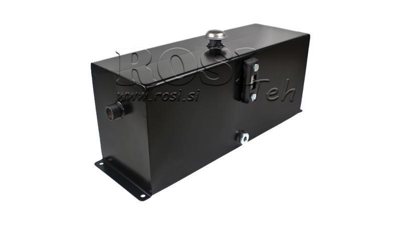 METAL OIL TANK 25 LITER CUBE 260x210x600mm SET WITH ACCESSORIES