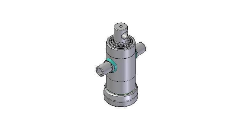 2030F -TELESCOPISK CYLINDER STANDARD/HÅL 3 STEG SLAG 410 DIAMETER 95