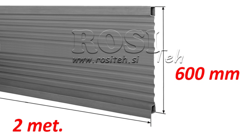SEITENWAND TRAILER 2 MET. - HÖHE 600 MM