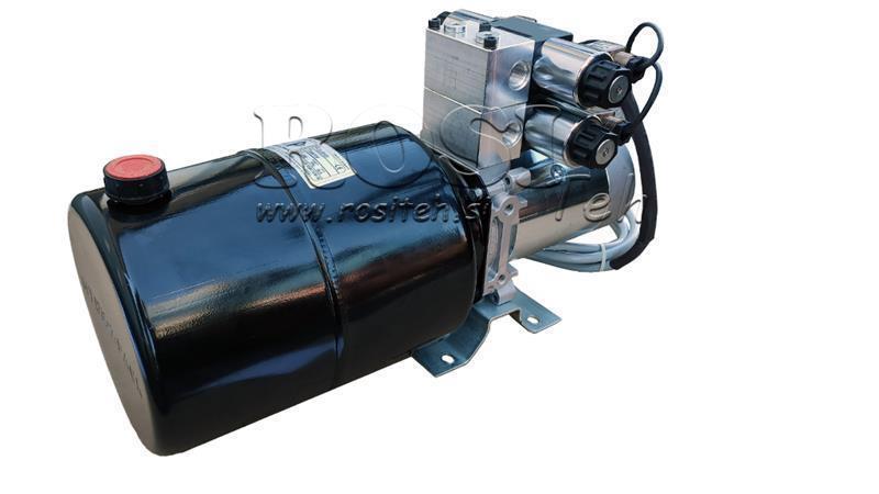 MINI HYDRAULINEN YHDISTELMÄ 24V DC - 2.2kW = 2.1cc - 8 lit - 2x kaksisuuntainen kokoonpano (metalli)