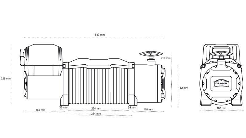 12 V ELEKTRICKÝ NAVIJÁK DWM 13000 HD - 5897 kg