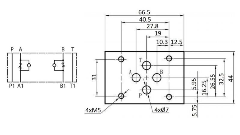 REGULATOR PROTOKA CETOP3 IZLAZ