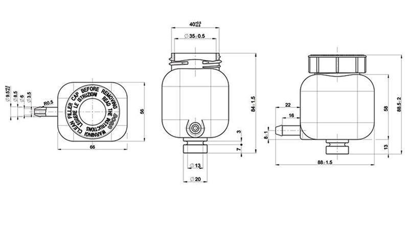 PVC SERBATOIO OLIO FRENI 0,138 lit