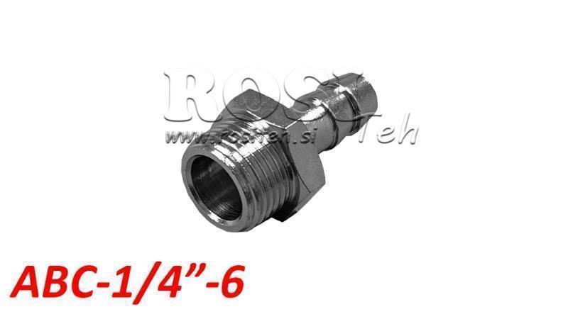 PNEUMATICKÝ ZAPOJOVACÍ KONEKTOR SMREKICA ABC-014-6