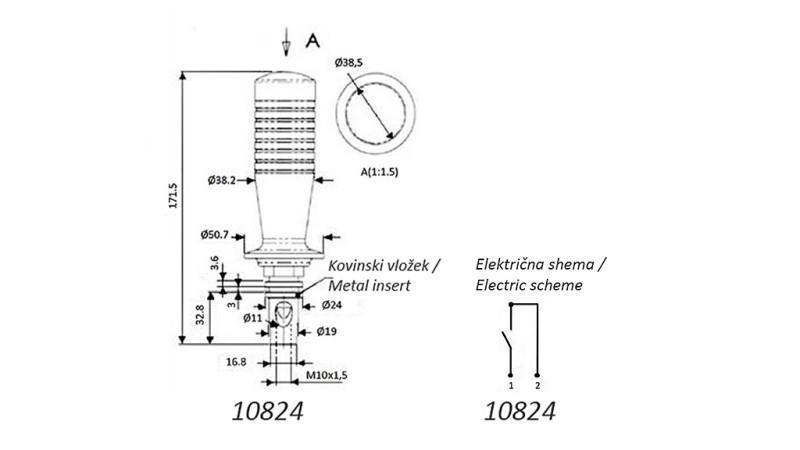 REMOTE LEVER JOYSTICK - 1 BUTTON