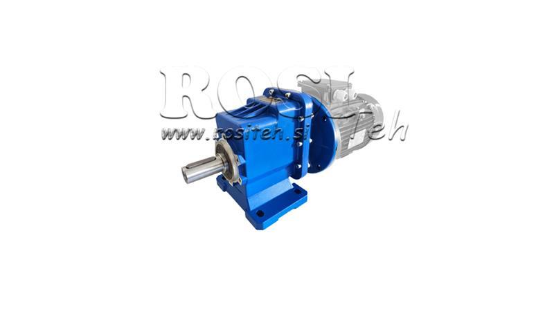 ERC02 HELICAL GEARBOX FOR ELECTRIC MOTOR MS80 (0,55-0,75kW) RATIO 24:1