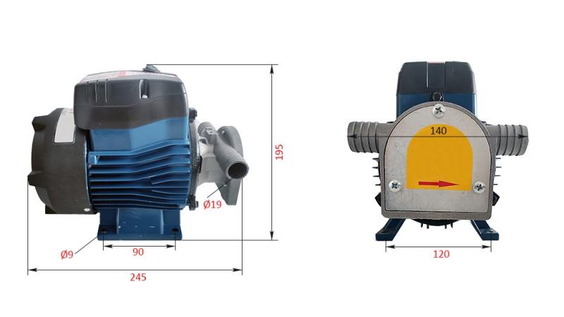 ELEKTRISKĀ PUMPA 230V AC -1- 50 lit/min (3000 l/h)