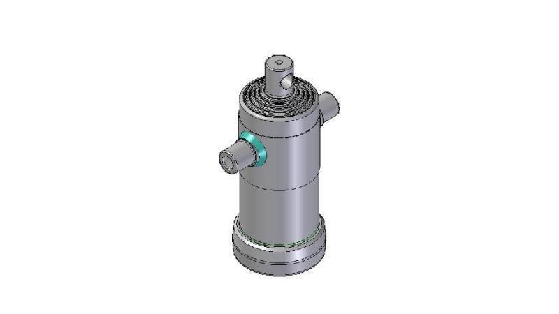 3092F -TELESCOPIC CYLINDER STANDARD/HOLE 5 STAGES STROKE 1040 FI 124
