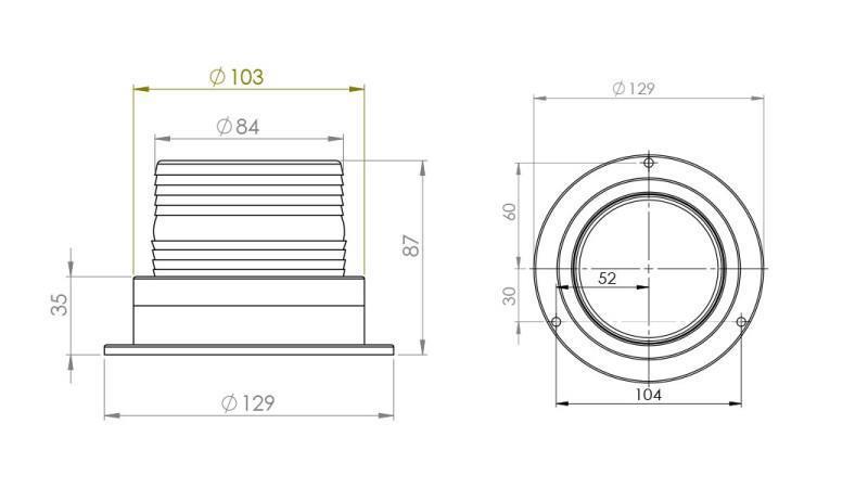 LÂMPADA LED ROTATIVA MAGNÉTICA 12V