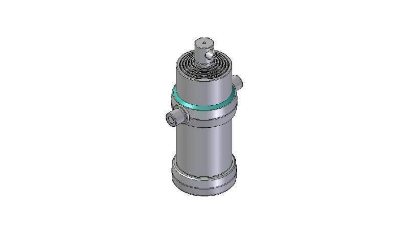 4061F -TELESCOPIC CYLINDER STANDARD/HÅL 6 STEG SLAG 2525 FI 190