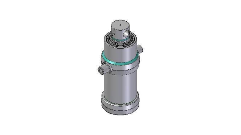 4083F -TELESCOPIC ZYLINDER STANDARD/LOCH 4 STUFEN HUB 1670 DURCHMESSER 190