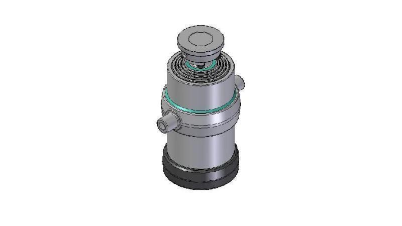 5032S -TELESCOPINIS CILINDRAS STANDARD/BALL 5 ETAPAI KELIONĖ 1450 DIAMETRAS 215