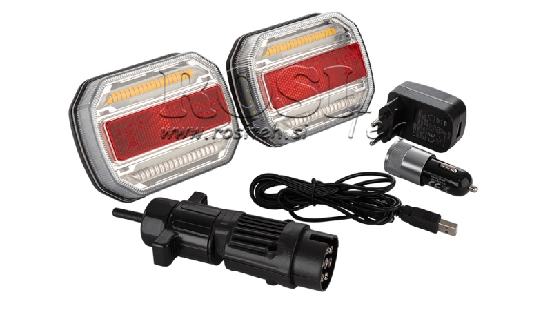 KOMPLET LED MAGNETNIH LUČI - BREZŽIČNA 12/24 V CANBUS