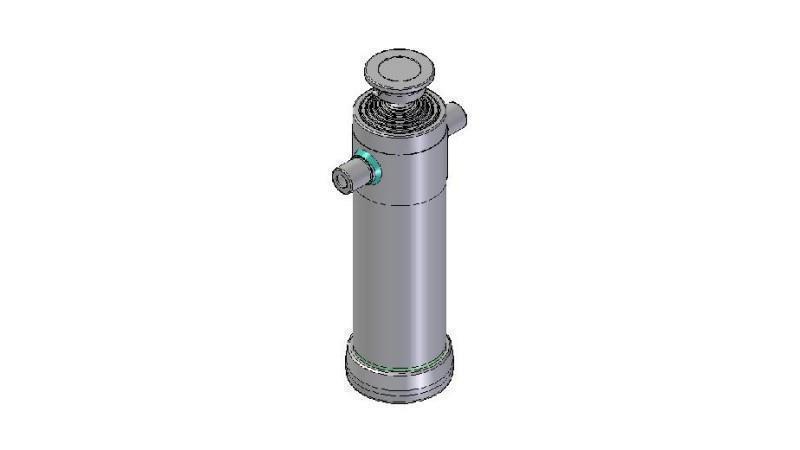6011S -TELESCOPISK CYLINDER STANDARD/BOLL 6 STEG SLAG 2557 DIAMETER 152