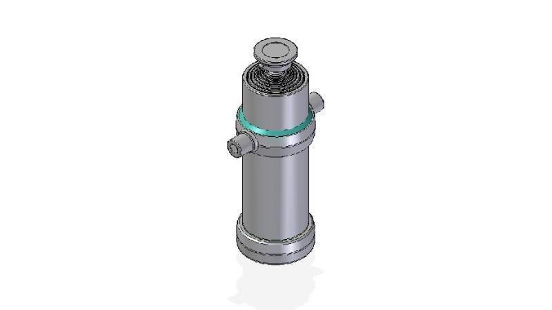 7012S -TELESCOPIC Sylinder STANDARD/KULE 7 TRINN REISE 3460 DIAMETER 170