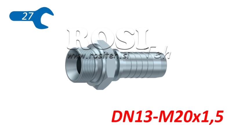 HYDRAULIC FITTING BSP MALE DN13-M20X1,5