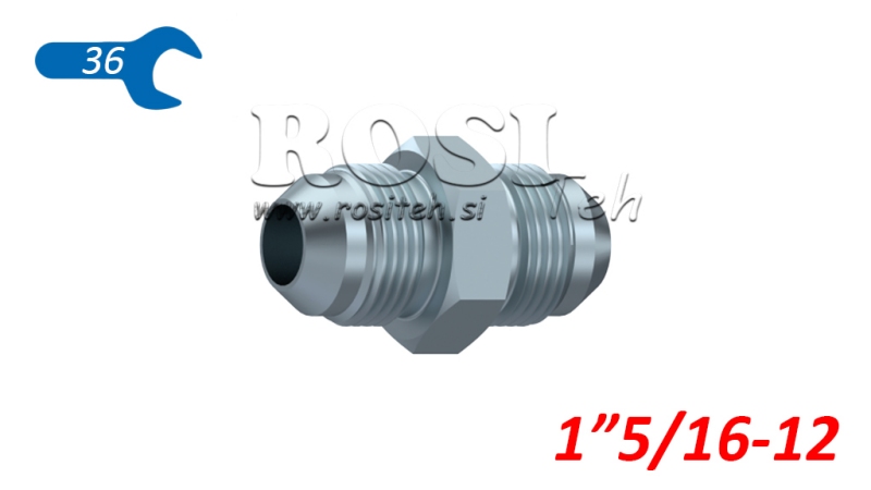 HYDRAULICKÝ DVOJITÝ VENTIL JIC74° 1”5/16-12 1”5/16-12