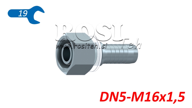 HIDRAVLIČNI PRIKLJUČEK DKOS 8 S ŽENSKI DN5-M16x1,5