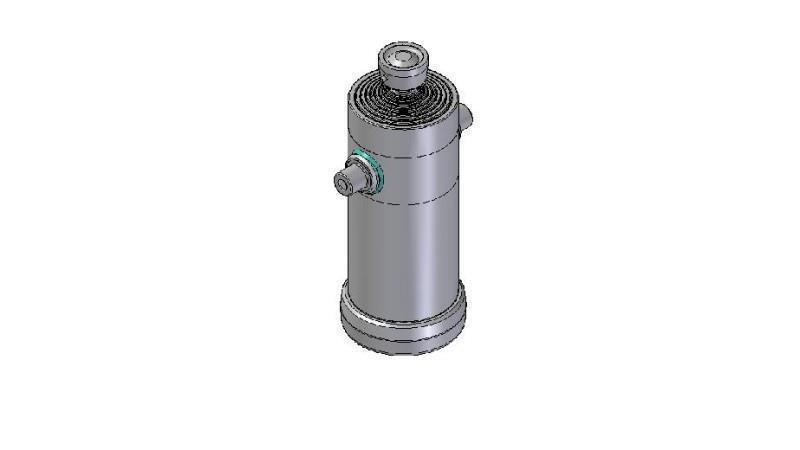 9015S -TELESCOPIC ZYLINDER STANDARD/KUGEL 9 STUFEN HUB 3680 DURCHMESSER 240