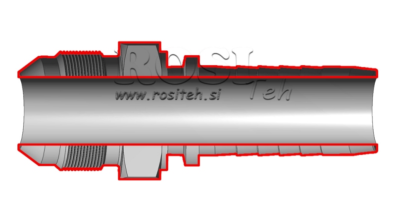 HIDRAVLIČNI PRIKLJUČEK AGJ JIC74° MOŠKI DN10-3/4”-16