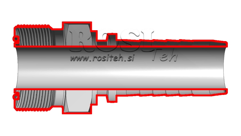 HYDRAULISCHER ANSCHLUSS AGORFS MÄNNLICH DN10-11/16