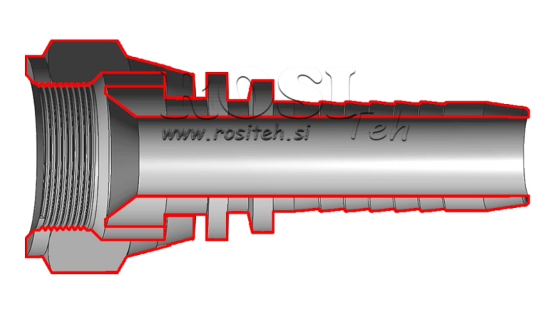 HIDRAVLIČNI PRIKLJUČEK DKJ JIC74° ŽENSKI DN10-5/8”-18