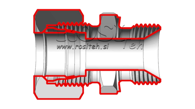 HIDRAVLIČNI DVOVIJAČNIK Z MATICO AS14-BSP1/2