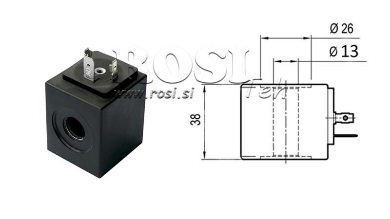 ELEKTRO MAGNETNA TULJAVA 12V DC - fi 13mm-38mm IP65