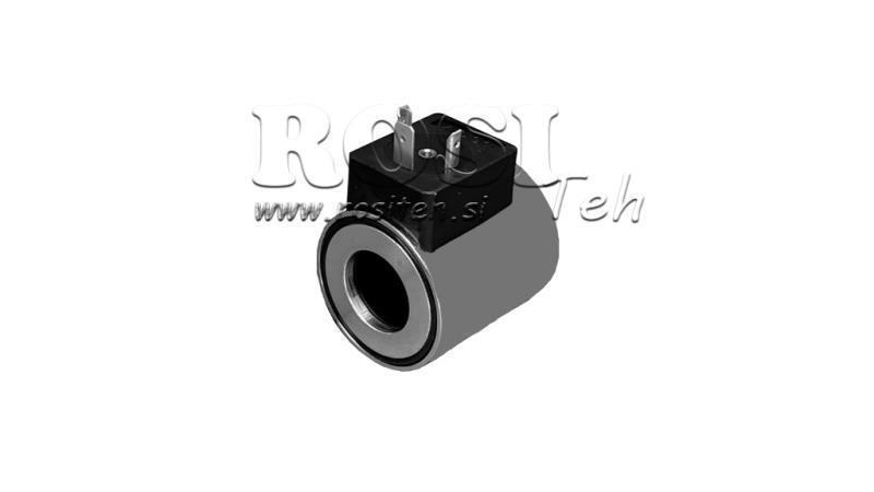 ELEKTROMAGNETICKÁ CÍVKA 12V DC PRO CETOP 3 VENTIL - fi 23.4mm-50.7mm 30W IP65