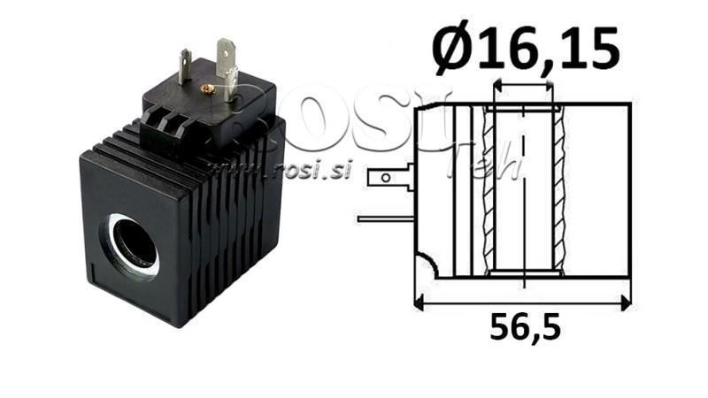 ELEKTROMAGNETICKÁ CÍVKA 230V AC - CB12 - fi 16.15mm-52mm 30W