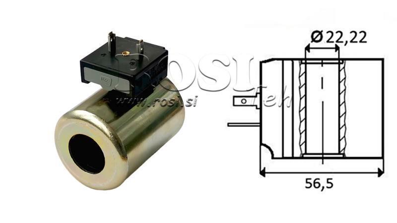 ELEKTROMAGNETSPULE 24VDC -CB14 - fi 22,22mm-59mm 30W IP65