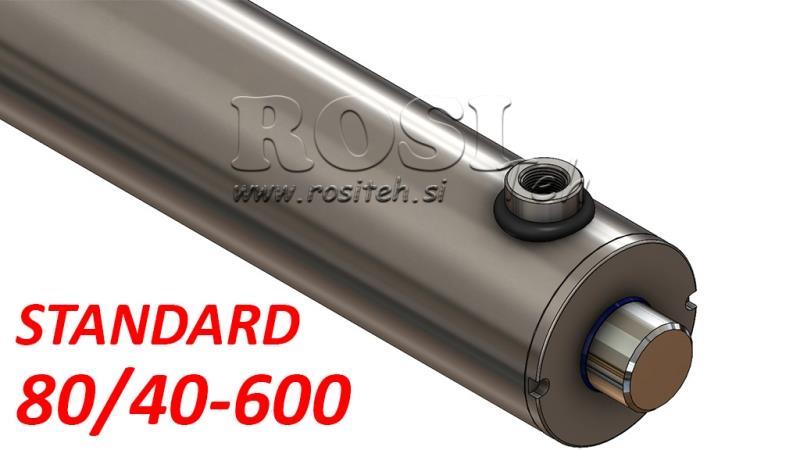 HYDRAULIC CYLINDER STANDARD 80/40-600