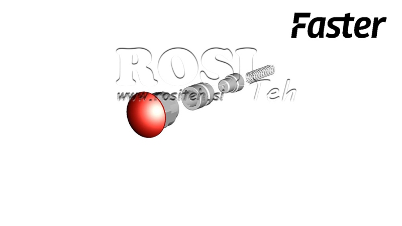 BIZTONSÁGI GOMB A MULTI-FASTER RÖGZÍTETT RÉSZHEZ