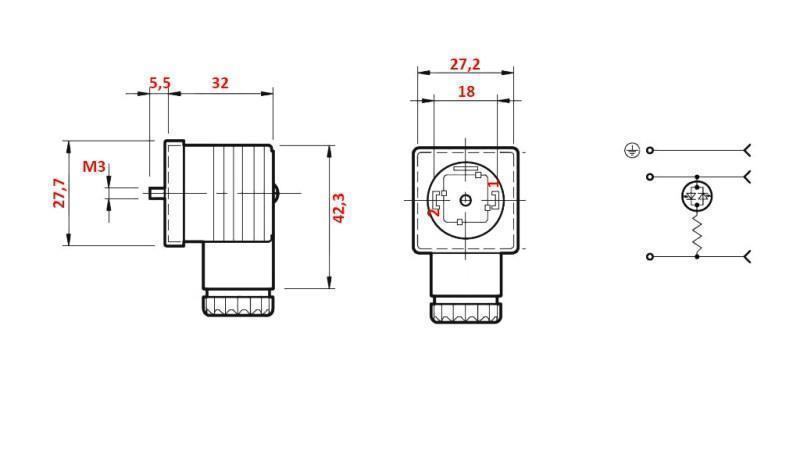 ELEKTRICKÝ KONEKTOR LED 12-24 V DC