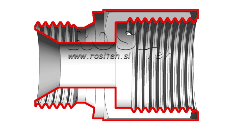 HIDRAVLIČNI ADAPTER PODALJŠAN MOŠKI-ŽENSKI 1/2