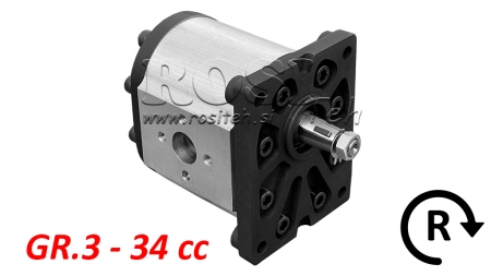 BOMBA HIDRÁULICA GR.3 34 CC DIREITA - FLANGES