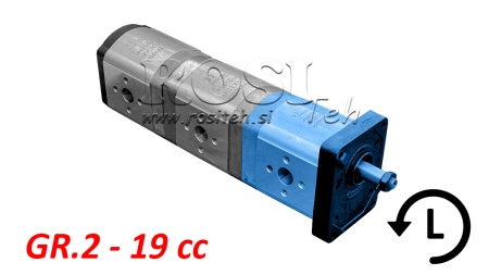 HYDRAULISK PUMP 20A19X067 FRONTHYDRAULIK GR.2 19 CC VÄNSTER