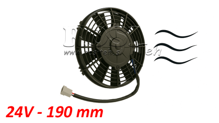 AKSÍÁLIS VENTILÁTOR 190mm elszívó 24V