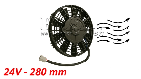 AXIAL LÜFTER - VENTILATOR 280 mm - ZULEITEND 24V