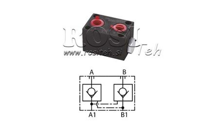 DOUBLE CHECK VALVE YEAT-ASSEMBLY VALVE (A and B)
