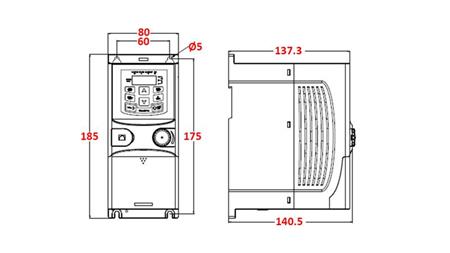 FREQUENZUMRICHTER - INVERTER 3ph 1,5kW GD20-1R5G-4-EU