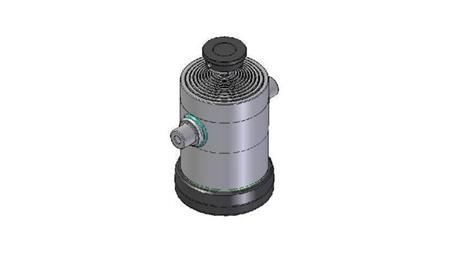 1057S -TELESCOPISKA CILINDRA STANDARTS/BOLA 10 POSMI CEĻOJUMS 4650 DIAMETRS 300