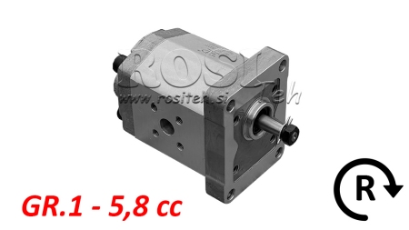 HYDRAULISCHE POMP GR.1 5.8 CC RECHTS - FLANGES