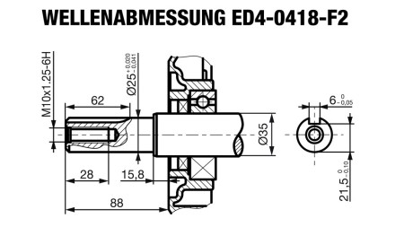 diesel motor 418cc-7,83kW-10,65HP-3.600 U/min-H-KW25x88-ročni zagon