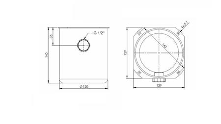 METALNI REZERVAR ROLL PP 1 LITAR-dimenzije