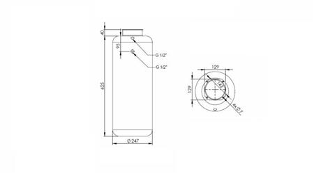 METALLTANK- ROLL PP 30 LITER HORISONTAL-VERTICAL