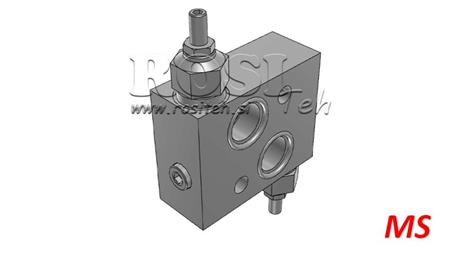 REGULADOR DE PRESIÓN HIDRÁULICA 30-210 BAR PARA MOTOR HIDRÁULICO MS